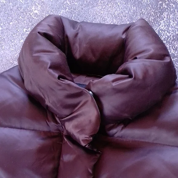 WOMENS COSTCO KIRKLAND SIGNATURE DOWN BROWN PUFFER JACKET - Picture 4 of 9